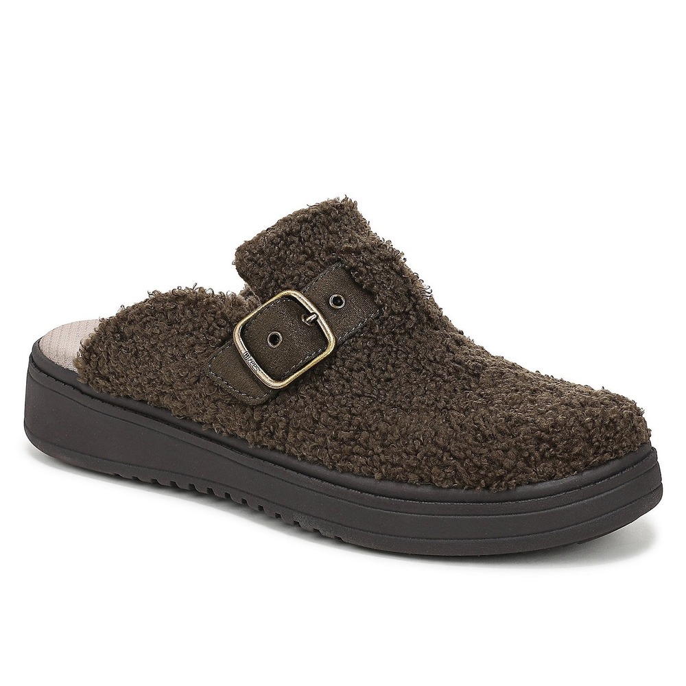 LifeStride BZEES Air Step Vibe-Cozy Mule Clogs, Size 10 Wide, Army Green